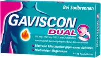 Reckitt Benckiser Deutschland GmbH Gaviscon Dual 250mg/106,5mg/187,5mg Kautabletten