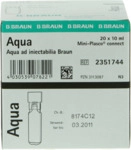B. Braun Melsungen AG Aqua AD injectabilia Miniplasco connect Inj.-Lsg. 20X10 ml