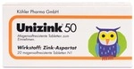 K&ouml;hler Pharma GmbH Unizink 50 magensaftresistente Tabletten 20 St 00702162_DBA