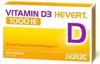 Hevert-Arzneimittel GmbH & Co. KG Vitamin D3 Hevert 1000 I.e. Tabletten 100 St