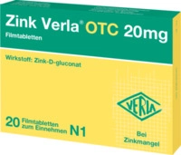 Verla-Pharm Arzneimittel GmbH & Co. KG Zink Verla OTC 20 mg Filmtabletten 20 St