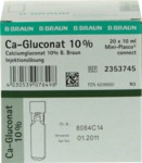 B. Braun Melsungen AG Calciumgluconat 10% MPC Injektionsl&ouml;sung 20X10 ml...