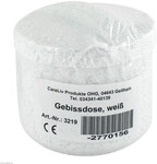 Gebissdose mit Einsatz u.Deckel wei&szlig; 1 St