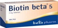Betapharm Arzneimittel GmbH Biotin Beta 5 Tabletten 100 St 01841948_DBA