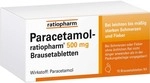 PARACETAMOL-ratiopharm 500 mg Brausetabletten 10 St