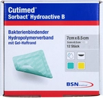 BSN medical GmbH Cutimed Sorbact Hydroactive B Gel-V.7x8,5 cm haft. 12 St