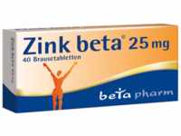 betapharm Arzneimittel GmbH Zink Beta 25 Brausetabletten 40 St 08690613_DBA