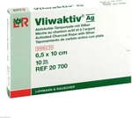 Lohmann & Rauscher GmbH & Co. KG Vliwaktiv AG Aktivkohle Tampon.m.Silber 6,5x10 cm 10