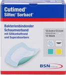 BSN medical GmbH Cutimed Siltec Sorbact PU-Verb.12,5x12,5 cm 12 St 07342689_DBA