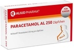 ALIUD PHARMA GmbH Paracetamol AL 250 Z&auml;pfchen bei akuten Schmerzen und Fieber 10 St