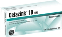 Cefak KG Cefazink 10 mg Filmtabletten 100 St 02252734_DBA