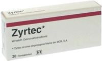kohlpharma GmbH Zyrtec 10 mg Filmtabletten 20 St 04967029_DBA