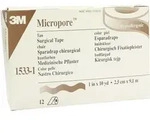 Micropore Vliespfl.2,5 cmx9,1 m haut 1533-1 12 St