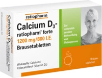 ratiopharm GmbH Calcium D3-ratiopharm forte Brausetabletten 100 St 06784729_DBA
