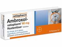 ratiopharm GmbH AMBROXOL-ratiopharm 60 mg Hustenlöser Tabletten 20 St 00680868_DBA