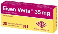 Verla-Pharm Arzneimittel GmbH & Co. KG Eisen Verla 35 mg &uuml;berzogene Tabletten 20 St