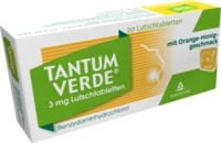 Angelini Pharma Deutschland GmbH Tantum Verde 3 mg Lutschtabl.m.Orange-Honiggeschm.