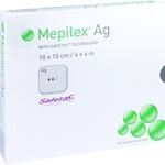 B2B Medical GmbH Mepilex Ag Schaumverband 10x10 cm steril 5 St 11138500_DBA