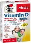 Queisser Pharma GmbH & Co. KG Doppelherz Vitamin D3 1000 I.e. Extra Tabletten 45 St