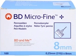 ACA M&uuml;ller ADAG Pharma AG BD Micro-Fine+ Pen-Nadeln 0,25x8 mm 31 G 100 St