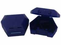 Megadent Deflogrip Gerhard Reeg GmbH Zahnspangenbox mit Kordel blau mit Glitzer 1 St