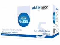 aktivmed GmbH Pen-Nadeln Universal 5 Kanülen 0,23x5 mm 32 G 100 St 10521355_DBA