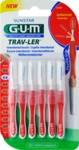 SUNSTAR Deutschland GmbH GUM Trav-Ler 0,8mm Kerze rot Interdental+6Kappen 6 St