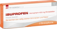 Hemopharm GmbH Ibuprofen Hemopharm 400 mg Filmtabletten 20 St 07411019_DBA