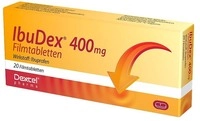 Dexcel Pharma GmbH Ibuprofen Ibudex 400 mg Filmtabletten 20 St 09294670_DBA