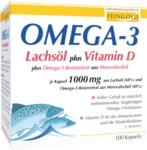 Burton Feingold Pharmavertrieb Omega-3 Lachs&ouml;l plus Vit.D plus Omega-3 Konz.Kps. 100