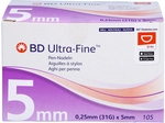 EurimPharm Arzneimittel GmbH BD Ultra-Fine Pen-Nadeln 5 mm 31 G 0,25 mm 105 St
