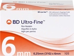 B2B Medical GmbH BD Ultra-Fine Pen-Nadeln 6 mm 31 G 0,25 mm 105 St 16537133_DBA