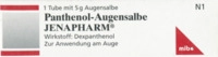MIBE GmbH Arzneimittel Panthenol Augensalbe Jenapharm 5 g 03524531_DBA