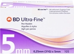Bios Medical Services GmbH BD Ultra-Fine Pen-Nadeln 5 mm 31 G 0,25 mm 105 St