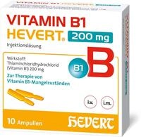 Hevert-Arzneimittel GmbH & Co. KG Vitamin B1 Hevert 200 mg Injektionsl&ouml;sung Amp.