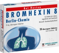Berlin-Chemie AG Bromhexin 8 Berlin Chemie &uuml;berzogene Tabletten 20 St 04908268_DBA