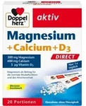 Queisser Pharma GmbH & Co. KG Doppelherz Magnesium+Calcium+D3 Direct Pellets 20 St