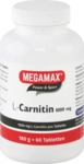 Megamax B.V. L-Carnitin 1000 mg Megamax Tabletten 60 St 07707085_DBA
