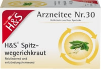 H&S Tee - Gesellschaft H&S Spitzwegerichkraut Filterbeutel 20X1.5 g 03430379_DBA