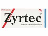 UCB Pharma GmbH Zyrtec 10 mg Filmtabletten 50 St 04394332_DBA