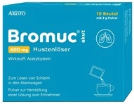 Aristo Pharma GmbH Bromuc akut 600 mg Hustenl&ouml;ser Plv.z.H.e.L.z.Einn. 10 St