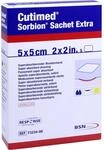 BSN medical GmbH Cutimed Sorbion Sachet Extra Wundaufl.5x5 cm 5 St 11361706_DBA