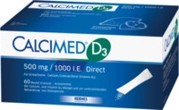 HERMES ARZNEIMITTEL GmbH Calcimed D3 500 mg/1000 I.e. Direct Granulat 60 St