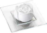 Primavera Life GmbH Duftstein Rosenbl&uuml;te Glasteller transparent 1 St 03518476_DBA