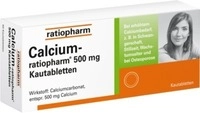 Calcium-Ratiopharm 500 mg Kautabletten 100 St