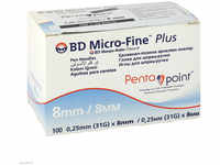 1001 Artikel Medical GmbH BD Micro-Fine+ 8 Pen-Nadeln 0,25x8 mm 110 St 01132034_DBA