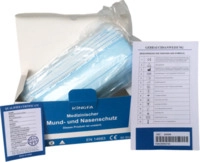 B&uuml;ttner-Frank GmbH Mundschutz OP m.Gummiband Nasenb&uuml;gel blau 50 St...