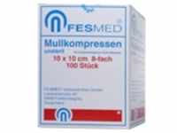 FESMED Verbandmittel GmbH Mullkompressen ES 10x10 cm unsteril 8fach 100 St