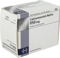 MEDICE Arzneimittel P&uuml;tter GmbH & Co. KG Calciumacetat Nefro 950 mg Filmtabletten