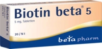 Betapharm Arzneimittel GmbH Biotin Beta 5 Tabletten 20 St 01841919_DBA